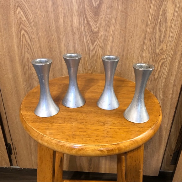 Vintage Other - Metal Candle Holder Set